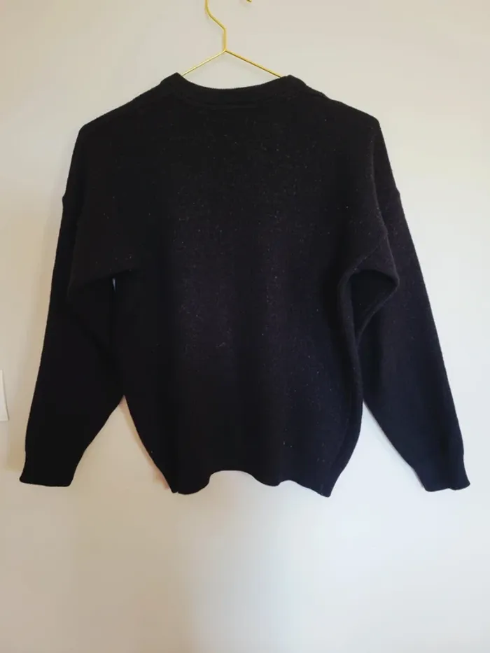 Pull noir Lacoste - photo numéro 3