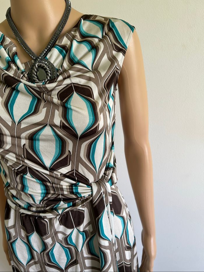Robe imprimée à manches courtes Sora by JBC taille 36 TBE - photo numéro 4