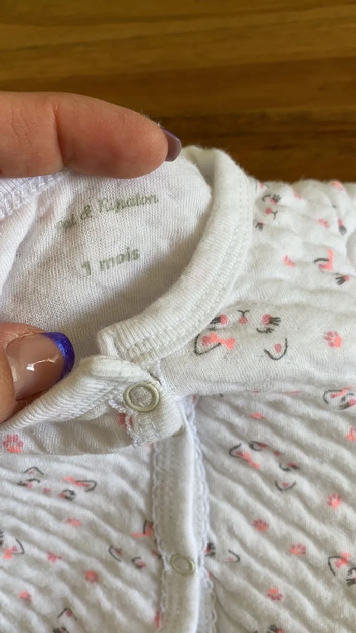 Lot de 3 pyjamas 1 mois - photo numéro 3