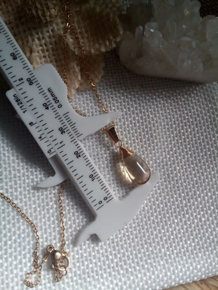 Collier goutte de champagne - photo numéro 2