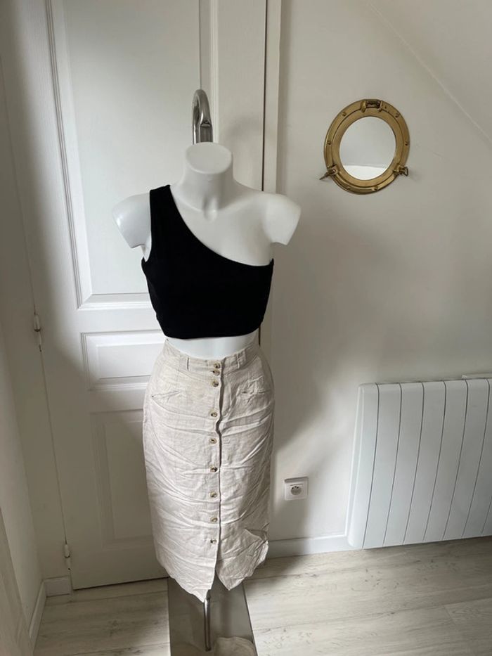 Jupe longue beige - photo numéro 2