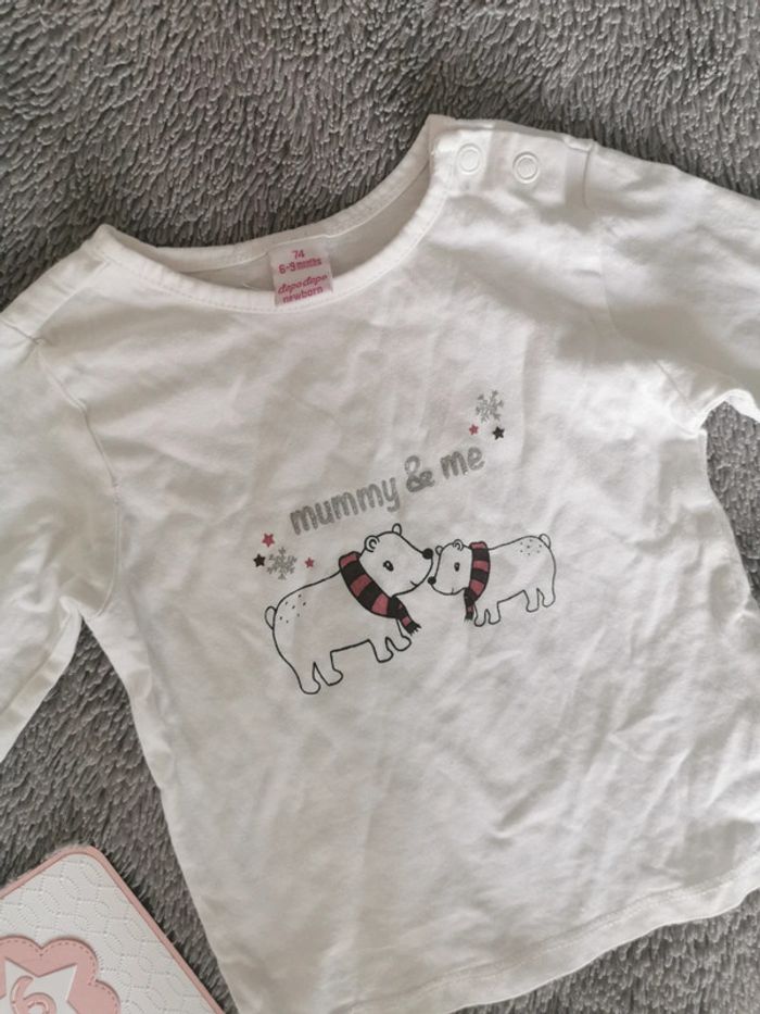T-shirt manches longues Dopodopo 3 mois - photo numéro 2