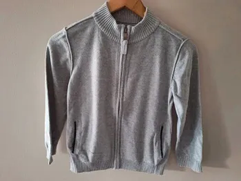 Gilet zippé gris Orchestra neuf 8 ans