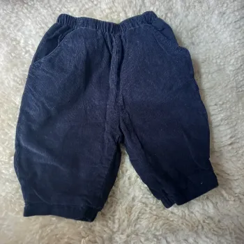 Pantalon large en velours marine 1 mois