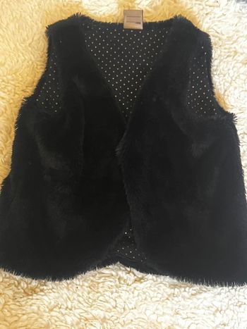 Veste fourrure sans manches