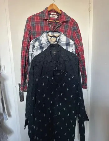 Lot chemises homme x4