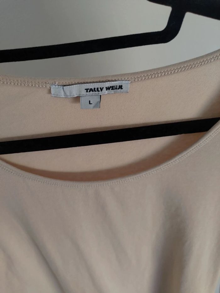 Tally Weijl t-shirt manches longues beige L - photo numéro 2