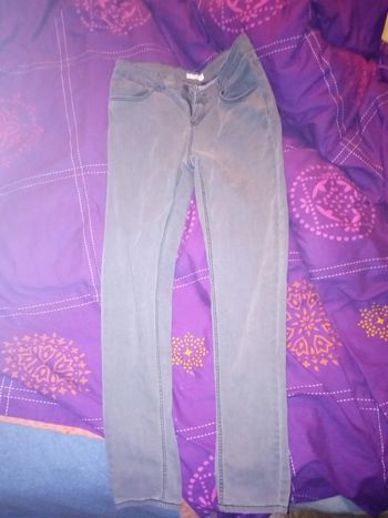 Pantalon gris skinny Kiabi 42