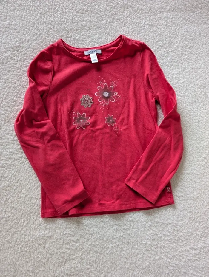 🌺T-shirt fleuri Okaïdi – 6 ans - photo numéro 2