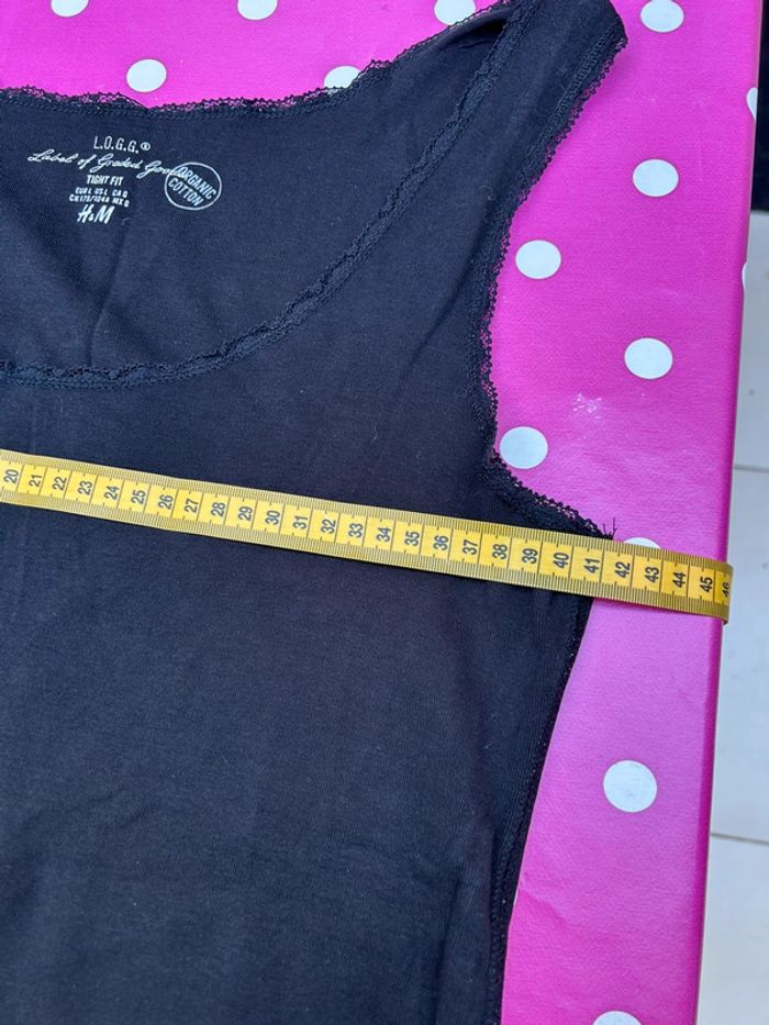 Débardeur en coton - noir taille 40 - en très bon état - photo numéro 8