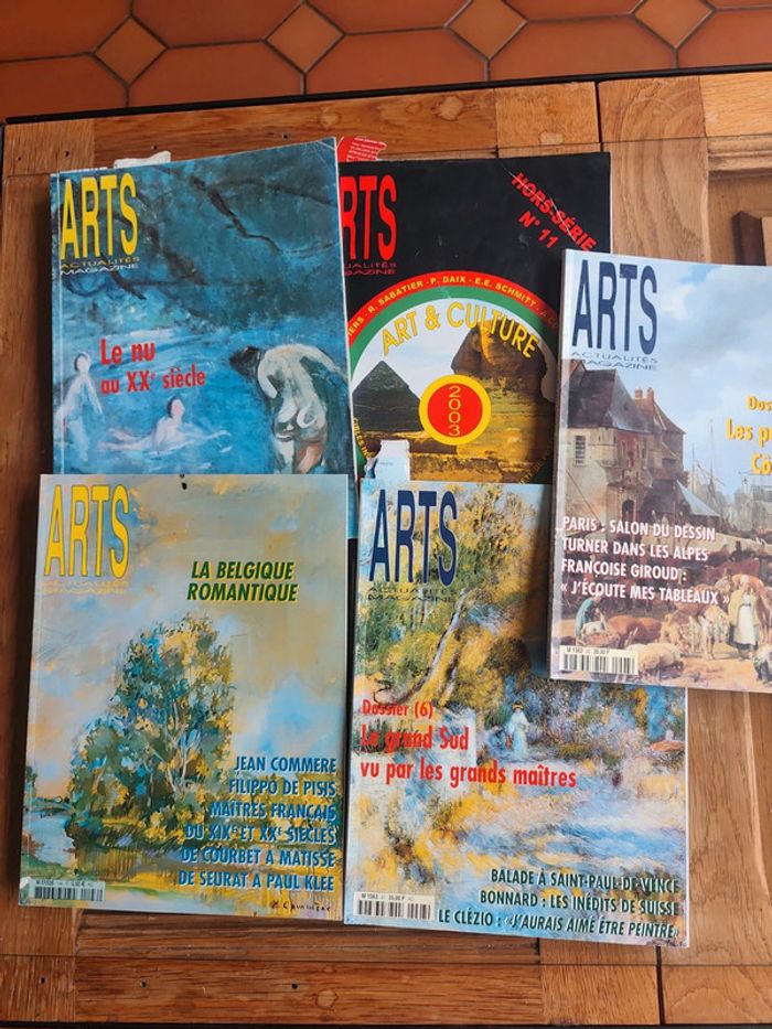Lot 5 magazines ARTS Actualités Magazine Art, Culture & Peinture