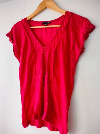 Blouse lin rose Etam XS