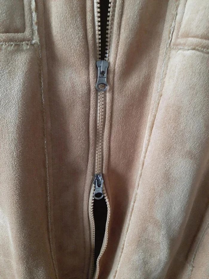 petite veste fourrée fausse fourrure - photo numéro 2