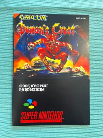 Notice Demon's Crest - Super Nintendo