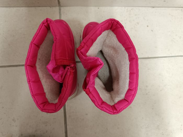 Bottes de neige après-ski fille rose blanc 32 Le chamois - photo numéro 4