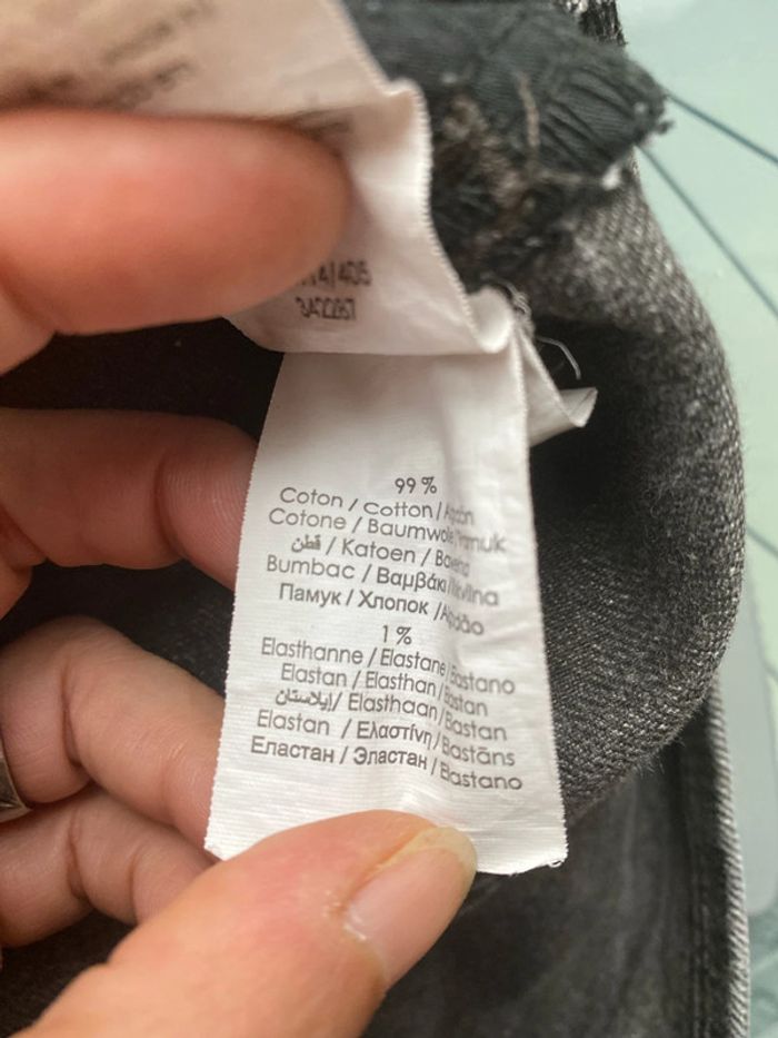 Mini jupe jean gris foncé taille 38 - photo numéro 6