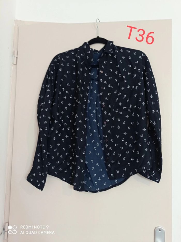Chemise bleu