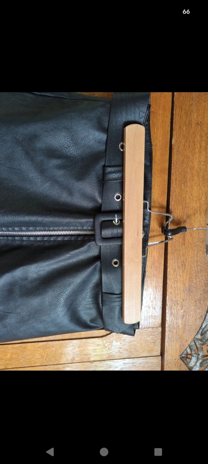 Juppe en similicuir (sky) - photo numéro 2