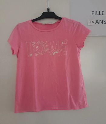 T-shirt mc Licorne H&M 8/10 ans