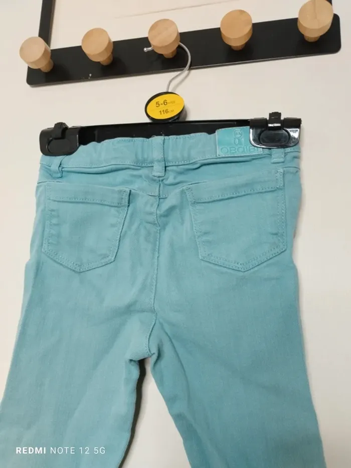 Jean turquoise taille 23 mois - photo numéro 3