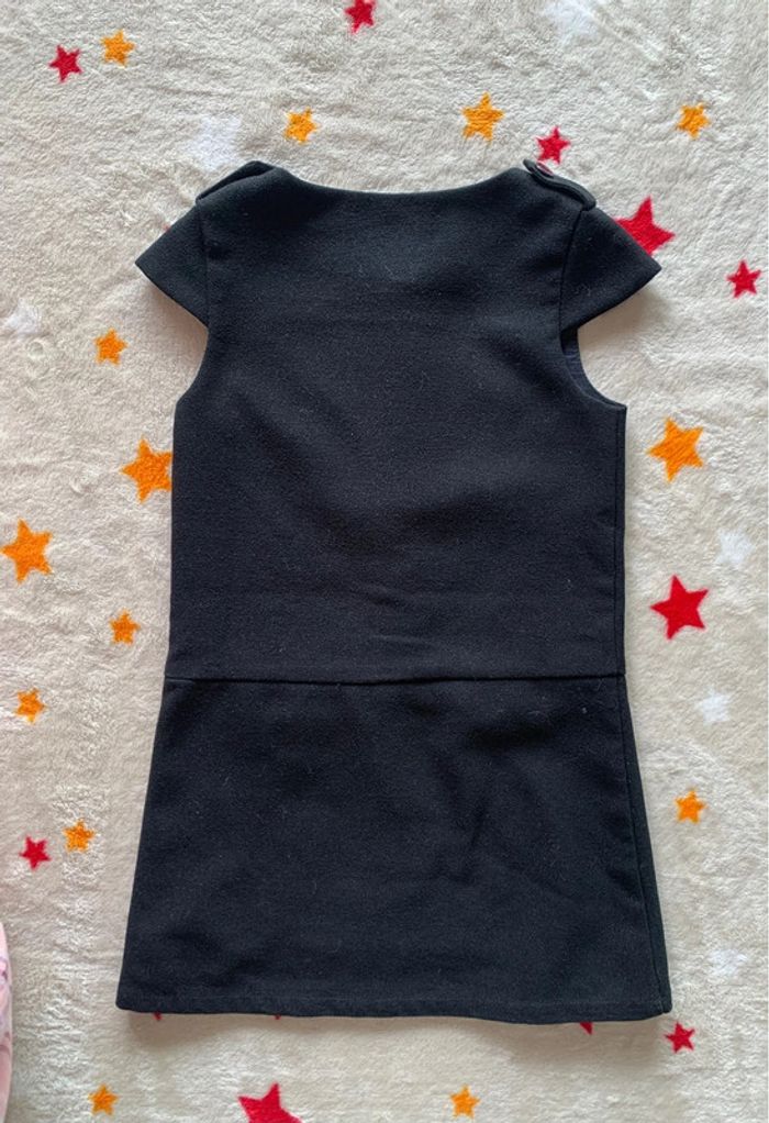 Robe Okaïdi noire 6 ans chic, pailletée doré, parfaite pour les fêtes - photo numéro 4