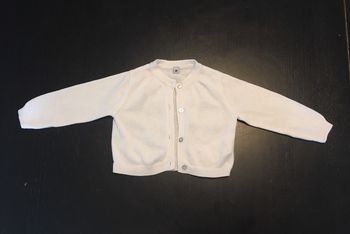 Gilet blanc / boléro fille 3 mois