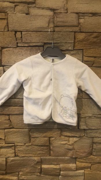 Gilet blanc 6 mois mixte Orchestra