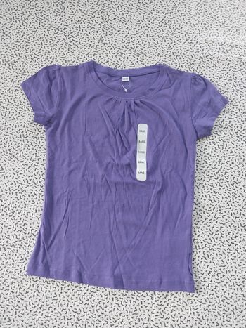 Tee-shirt violet fille neuf 8 ans