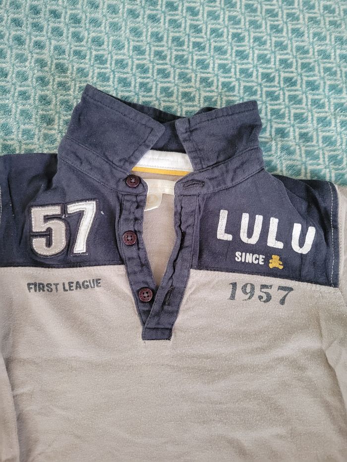 Polo manches longues Lulu Castagnette 18mois - photo numéro 2