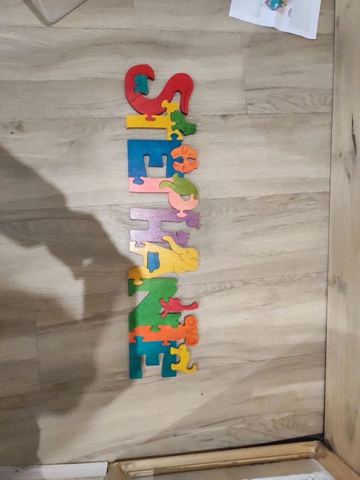 Puzzle en bois prénom Stéphanie