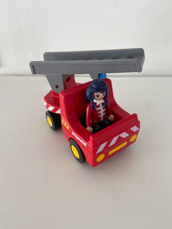 Camion pompier Playmobil ancien