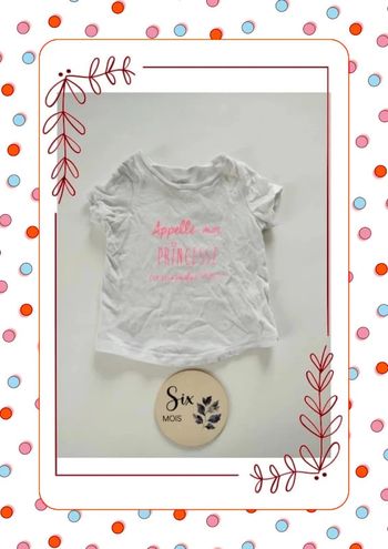 T shirt blanc princesse