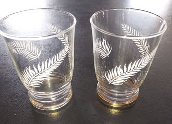 Verres à liqueur vintage