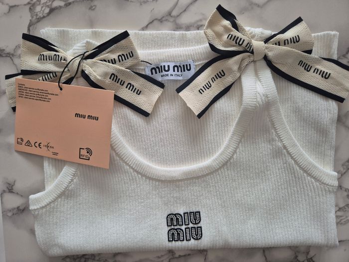 Haut miu miu blanc - photo numéro 4