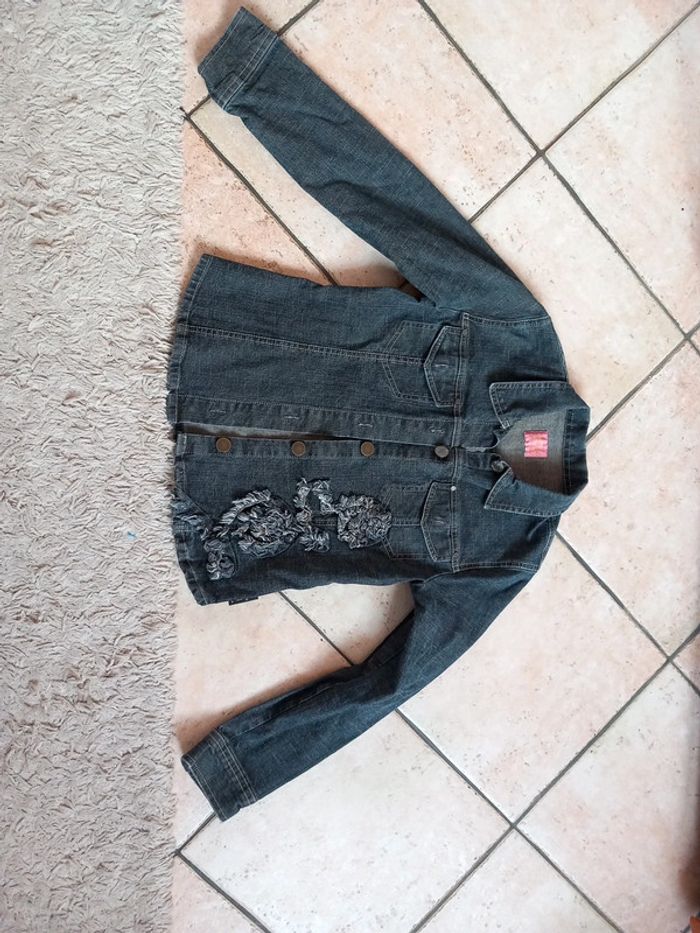 🎀veste jeans noir T36 - photo numéro 2