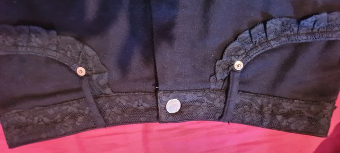 Jupe jean noir avec dentelle Morgan t 36 - photo numéro 7