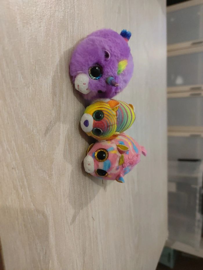 3 Ty peluche yeux qui brille