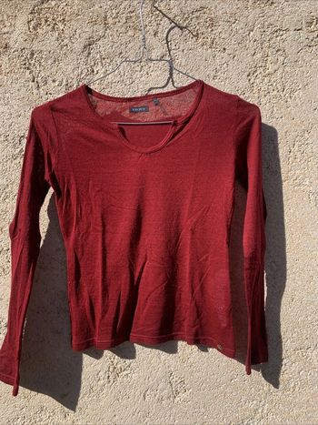 Haut Pull rouge IKKS T10 ans