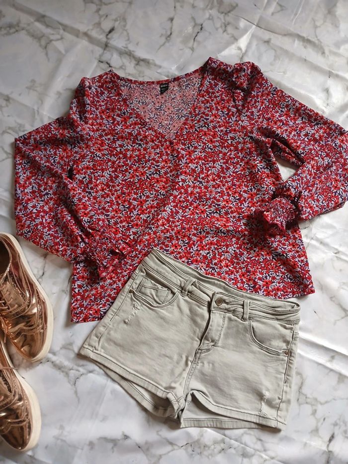 Blouse fleurie Shein taille S - photo numéro 2
