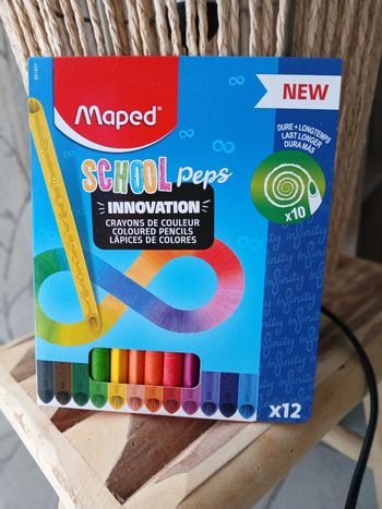 Pochette de 12 crayons de couleur School'Peps Infinity