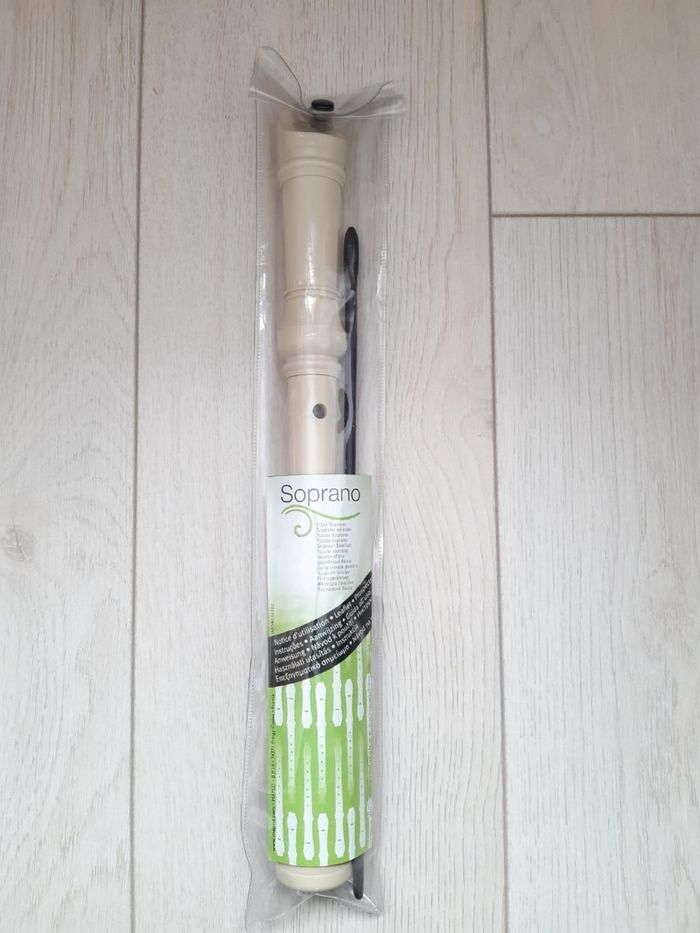 Flûte à bec + tige de nettoyage + housse NEUVE