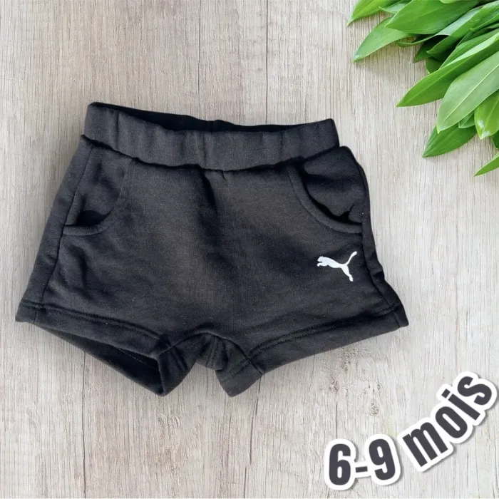 🩳 Joli short noir - Puma - 6/9M 🩳