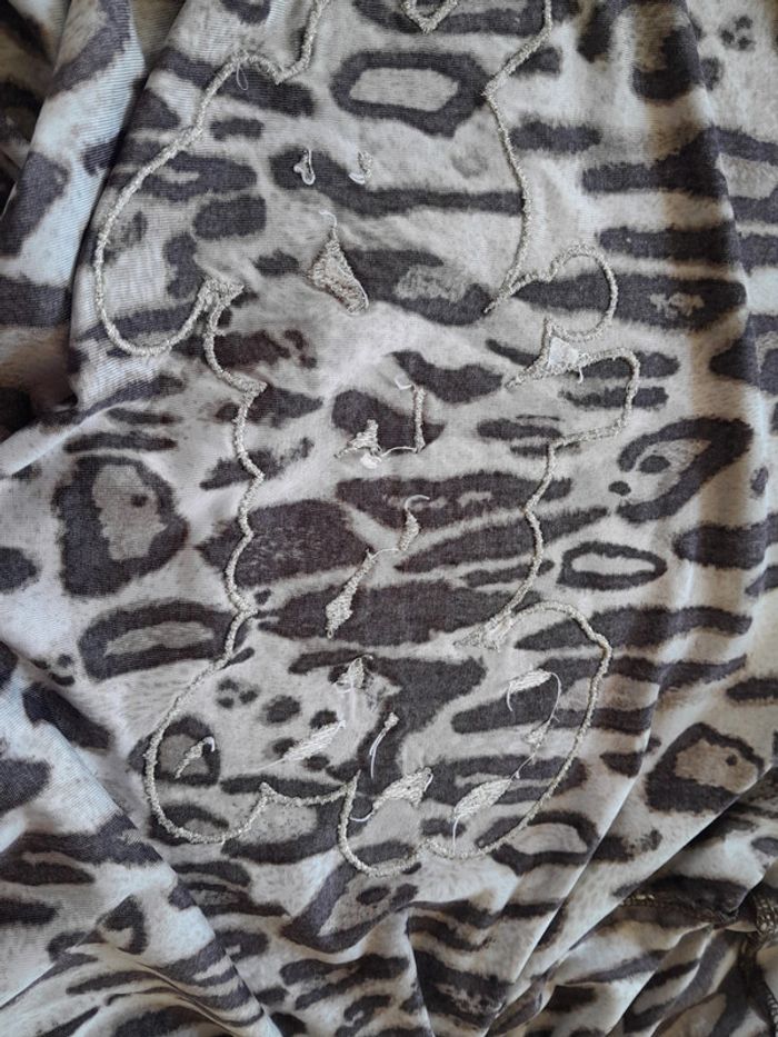 Veste capuche zip leopard brodé et strass Redial Luxury - photo numéro 7