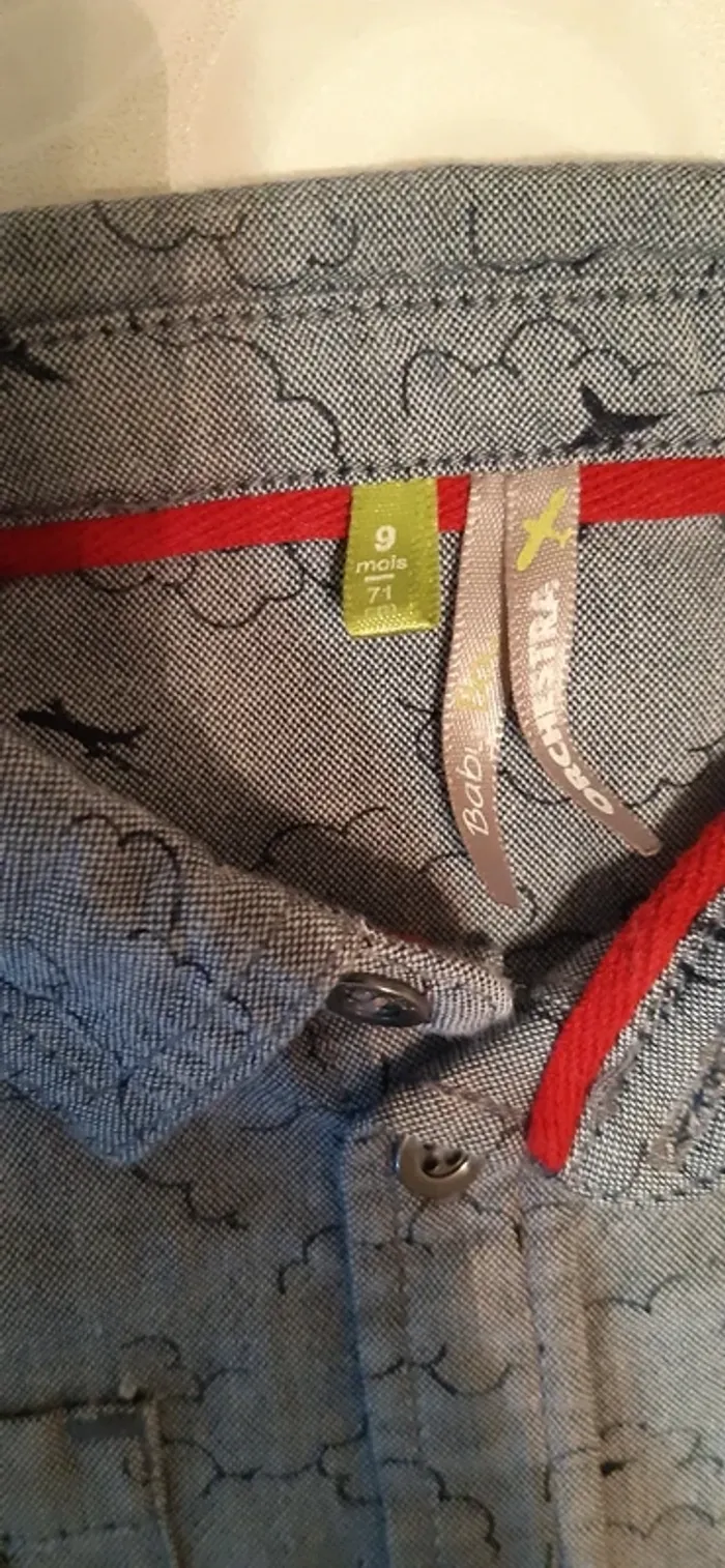 Ensemble chemise + jean 9 mois - photo numéro 2