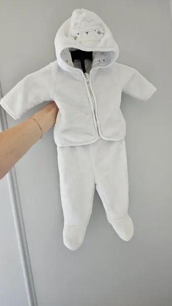 Ensemble blanc 1mois