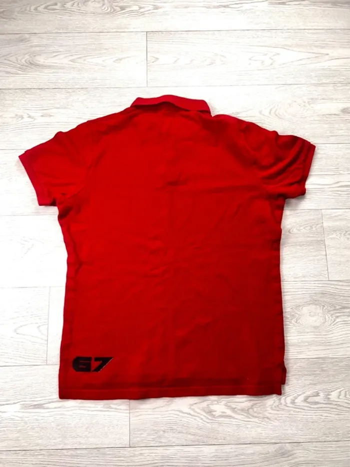 Polo rouge homme Kappa logo brodé vintage streetwear taille M 67 casual sport rétro - photo numéro 3