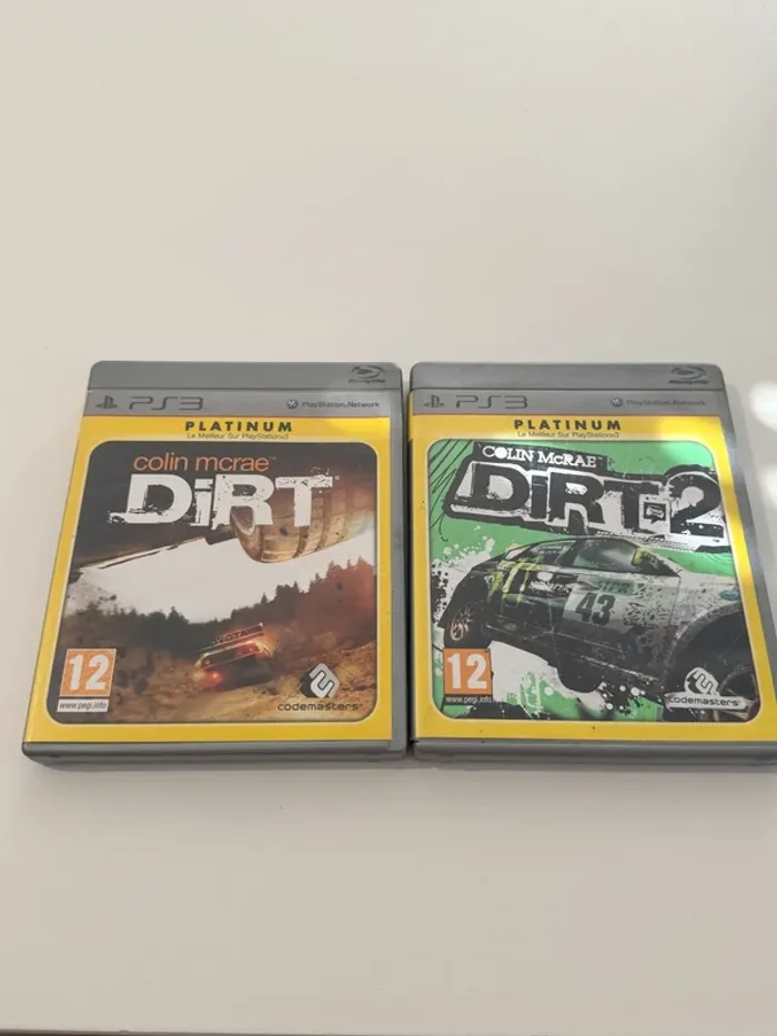 Lot DiRT / DiRT 2 - BE - PS3 (Platinum)