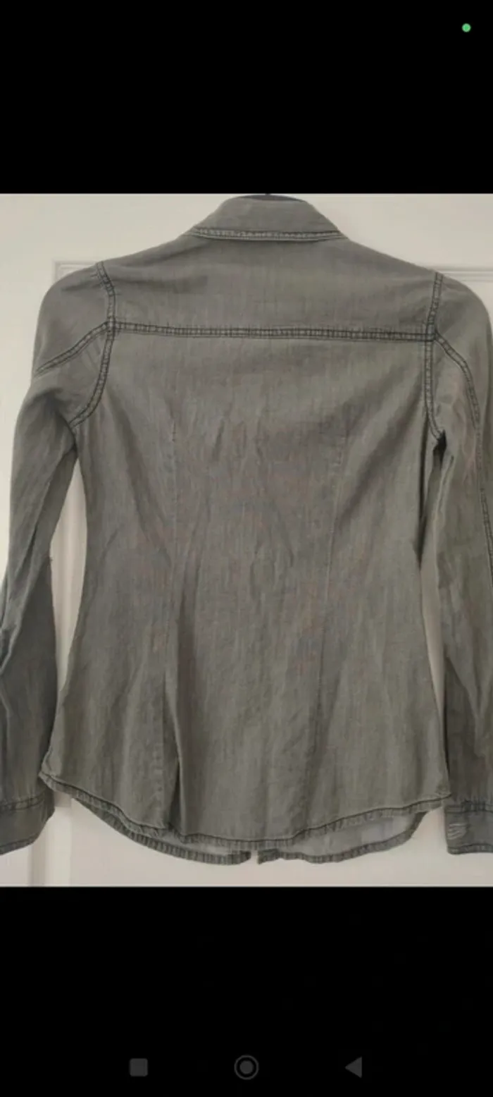 Chemise en jean grise Pimkie 36 - photo numéro 2