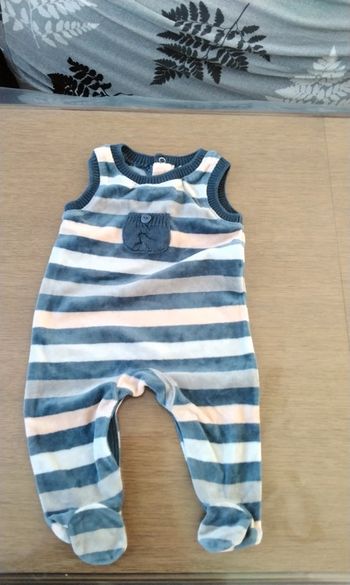 Pyjama une pièce sans manches,  à rayures de divers couleurs  ,3M