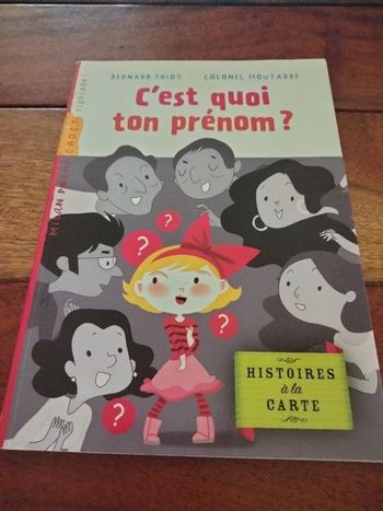 Livre intitulé c'est quoi ton prénom Milan poche dès 7/8 ans